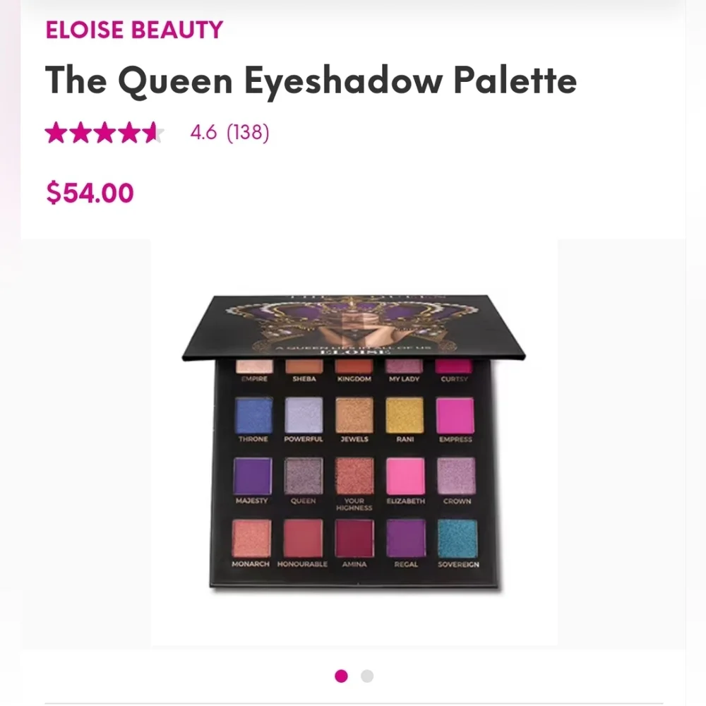 The Queen Eloise Beaut eyeshadow palette | NIB | a queen lies in all of us | $54 - Picture 6 of 7